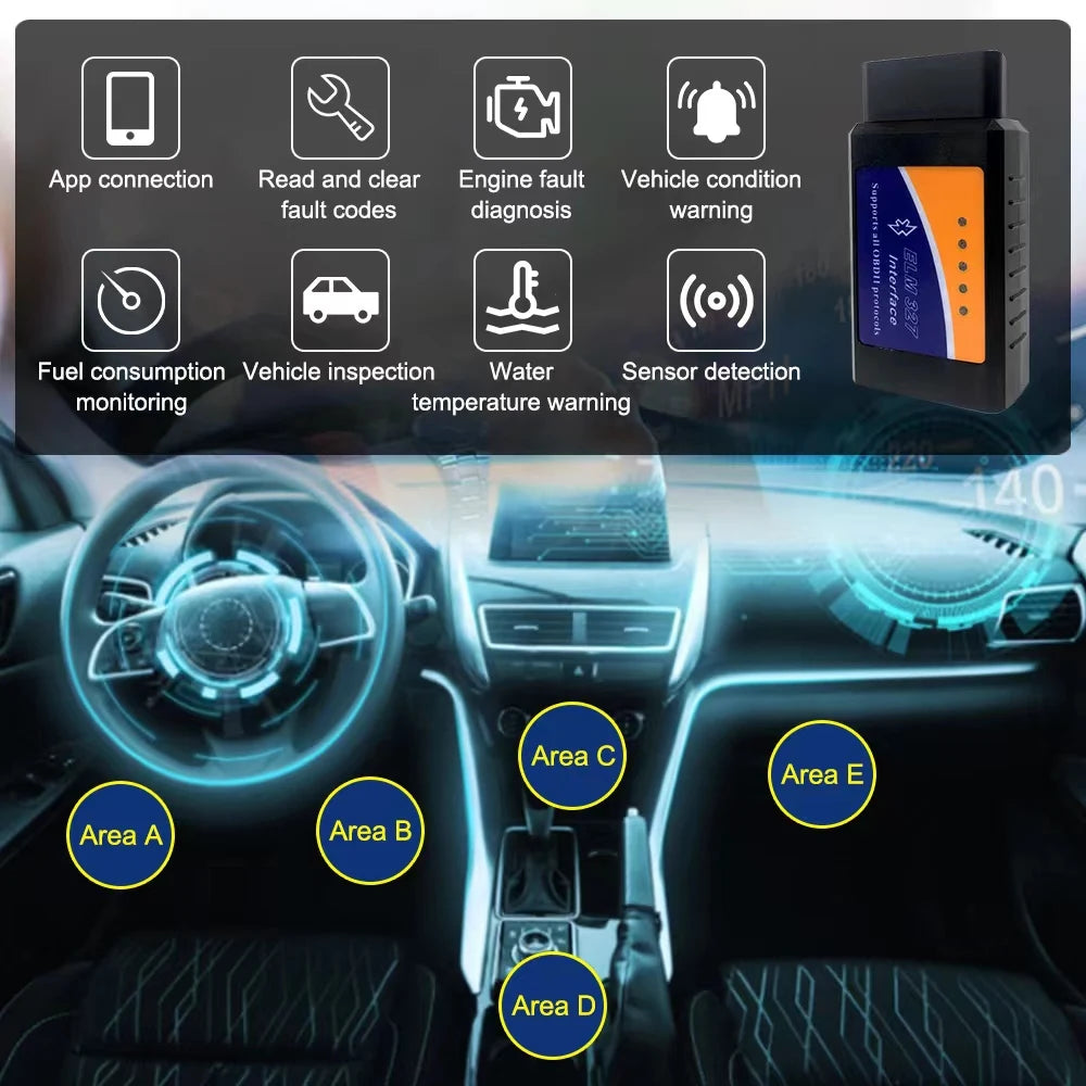 ELM327 V2.1 OBD2 Bluetooth Scanner