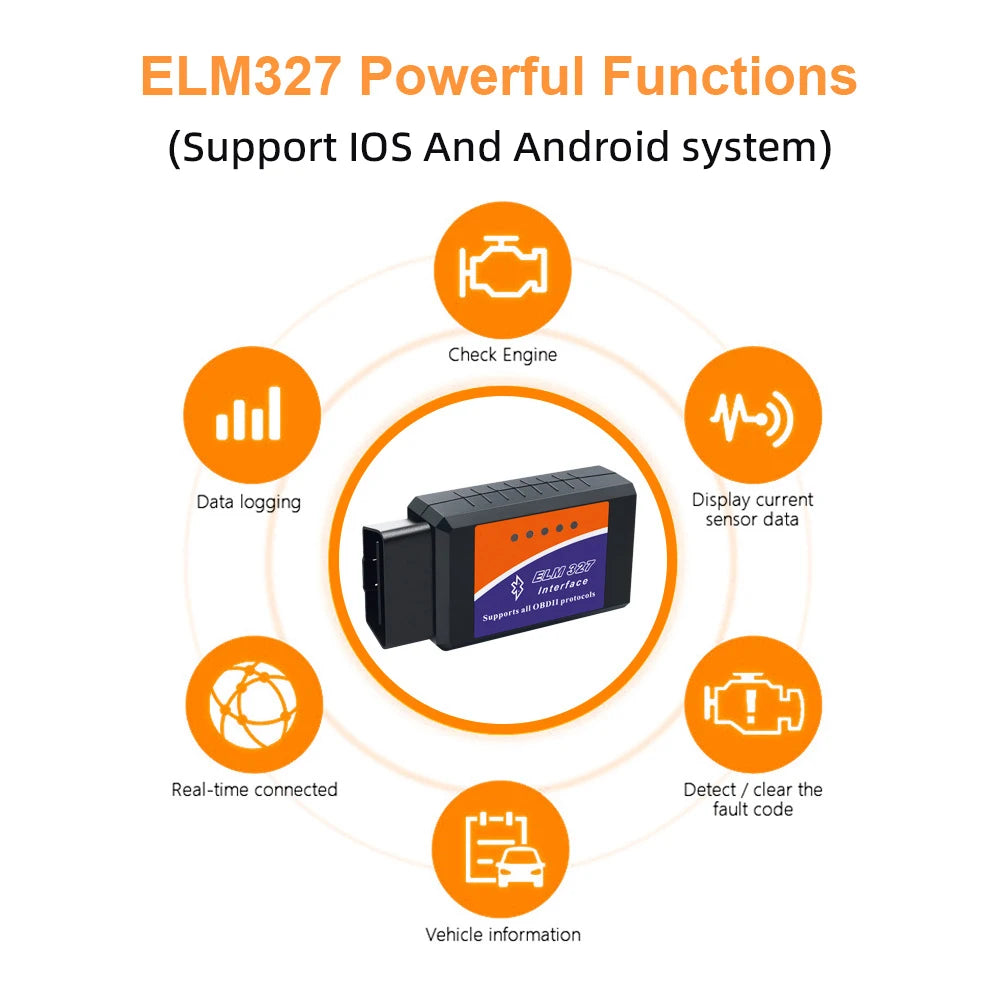 ELM327 V2.1 OBD2 Bluetooth Scanner