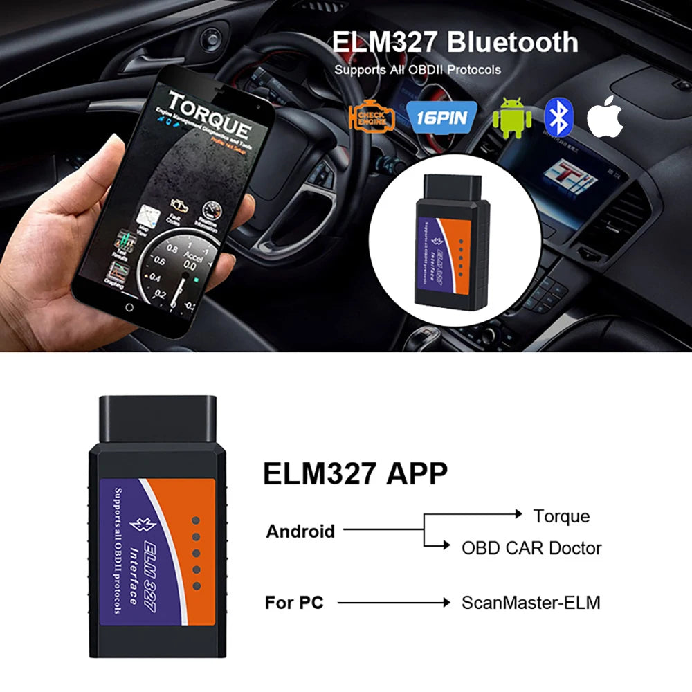 ELM327 V2.1 OBD2 Bluetooth Scanner